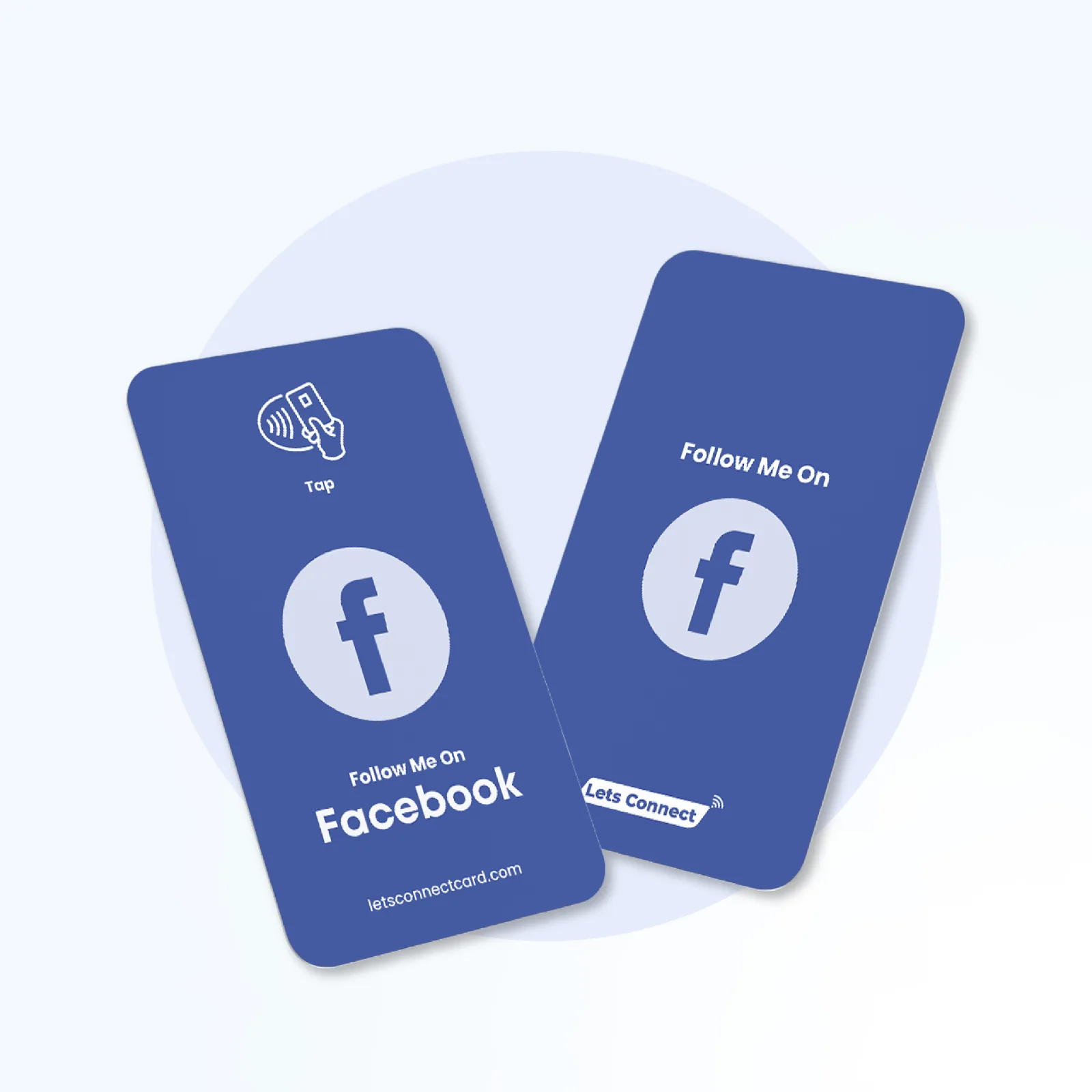 Minimal Facebook NFC card design