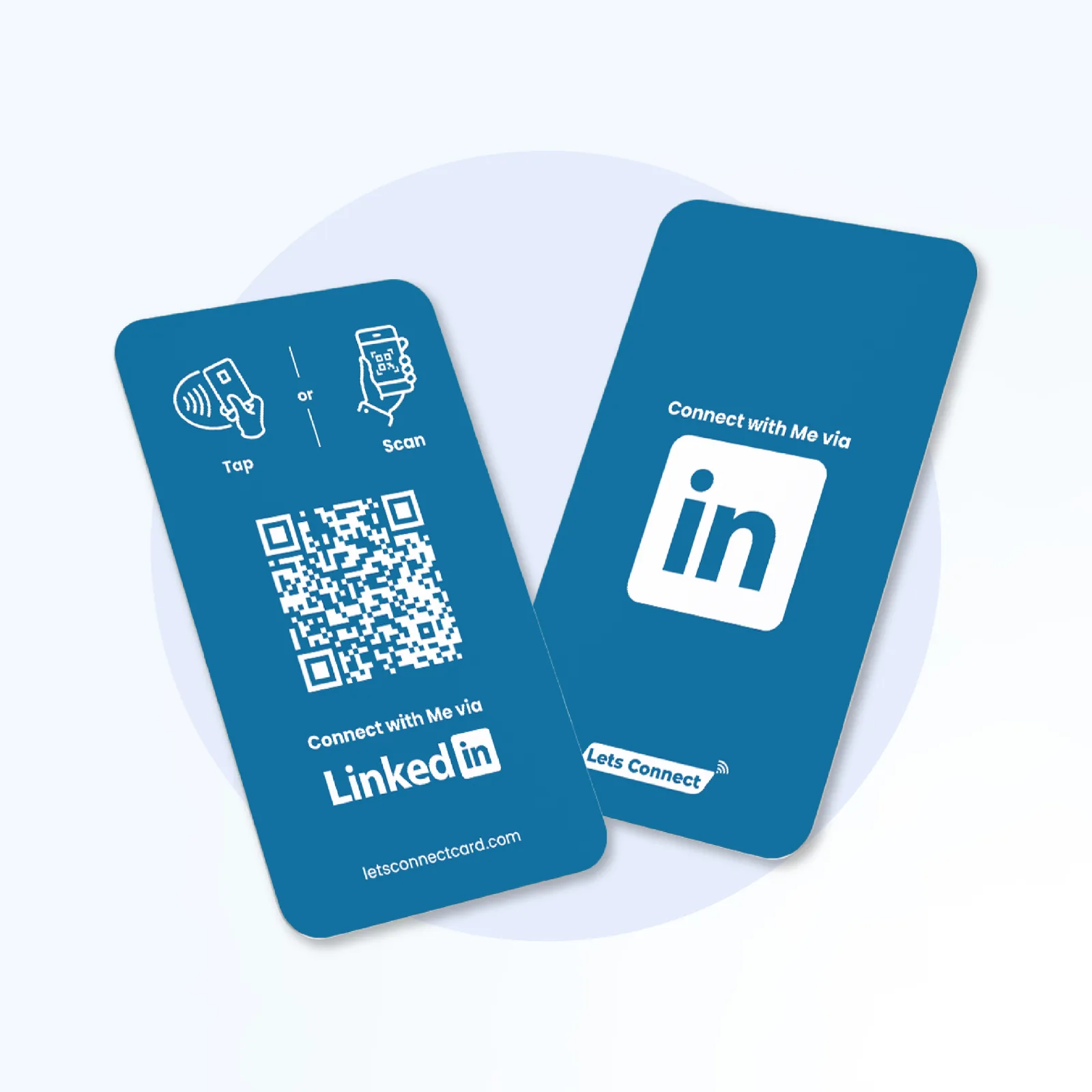 LinkedIn Business Card with NFC & QR Code — LinkedIn NFC business card — tap to open your LinkedIn profile