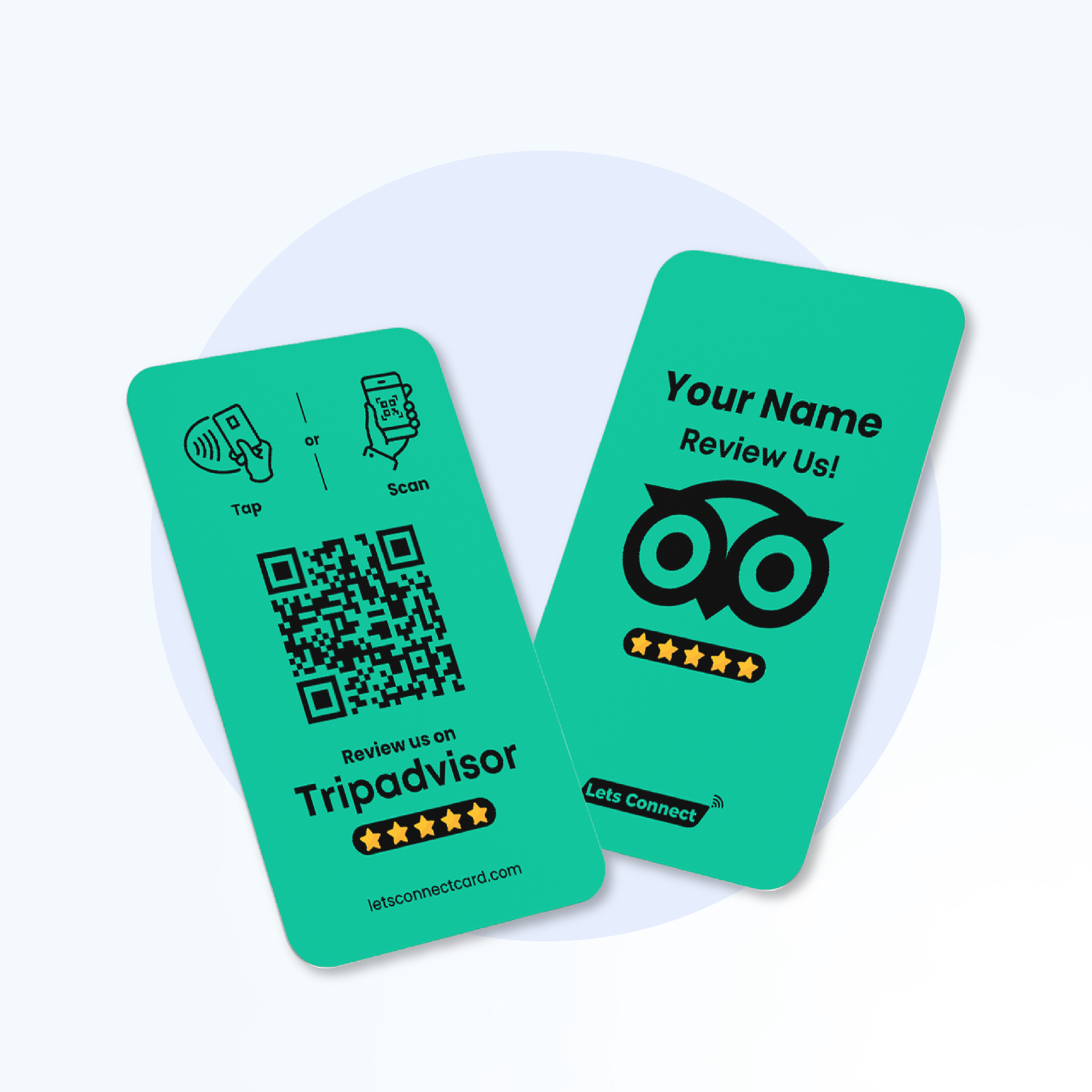 TripAdvisor Review NFC card — collect ratings with a tap