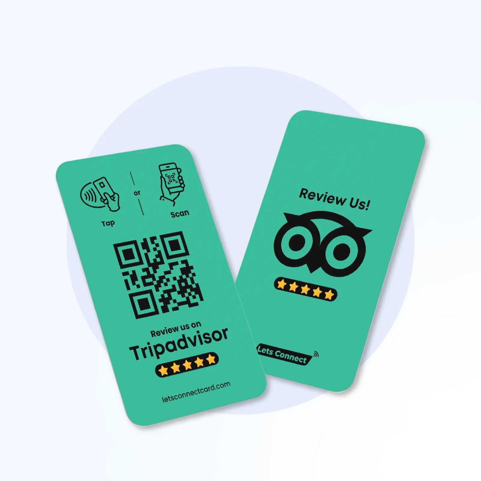 TripAdvisor tap-to-review NFC card