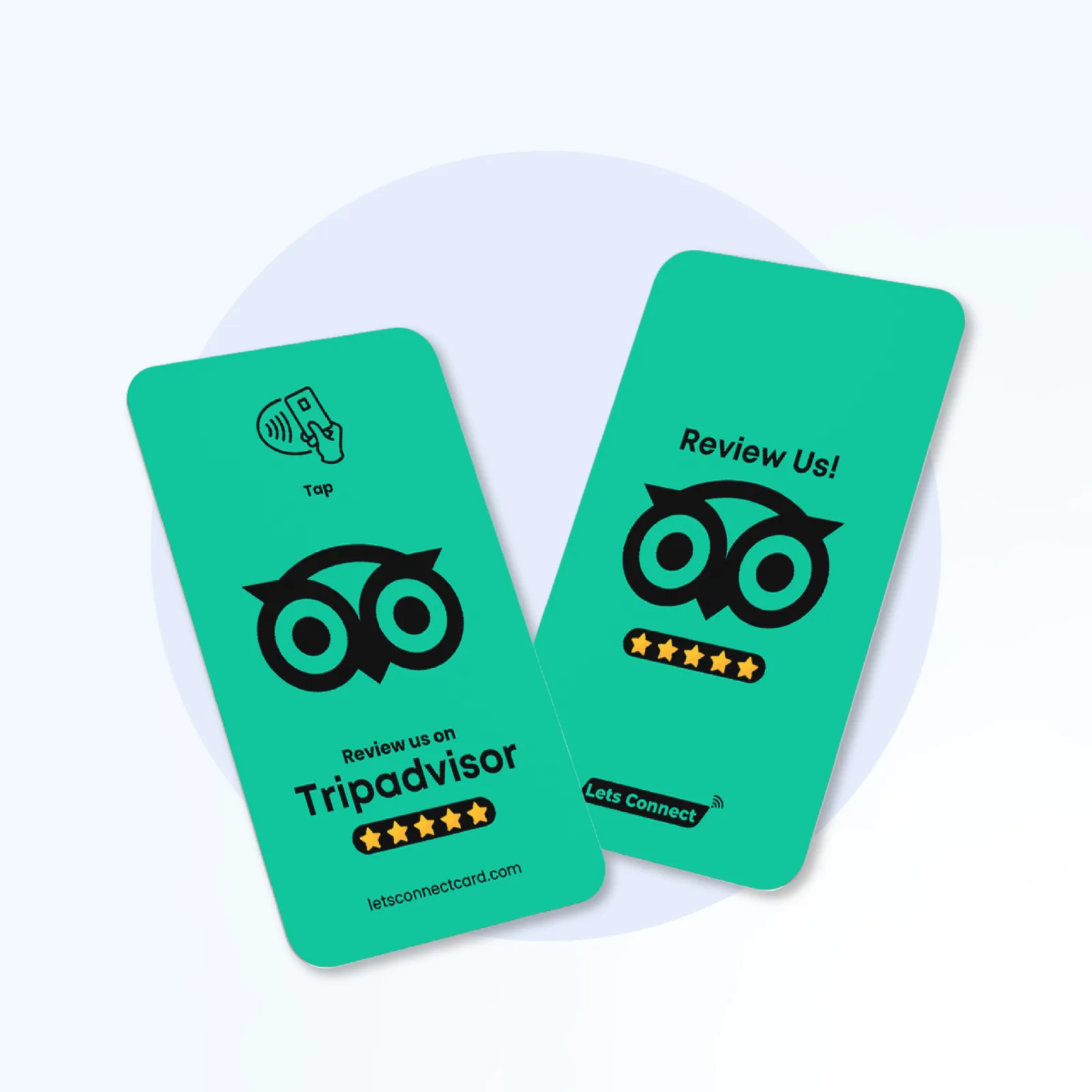 Minimal TripAdvisor Review NFC card