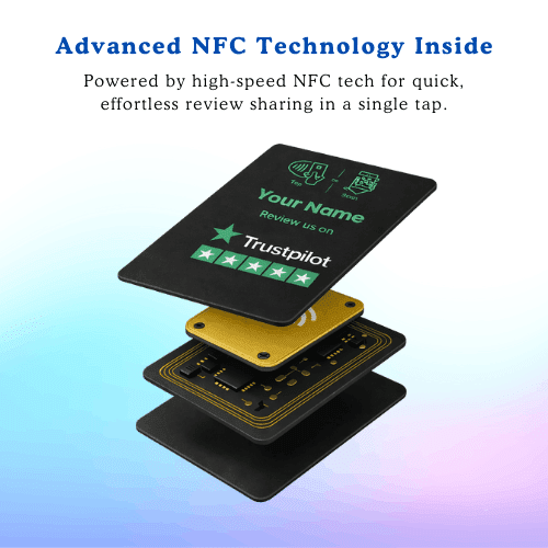 Trustpilot Review NFC card — tap or scan to leave a review