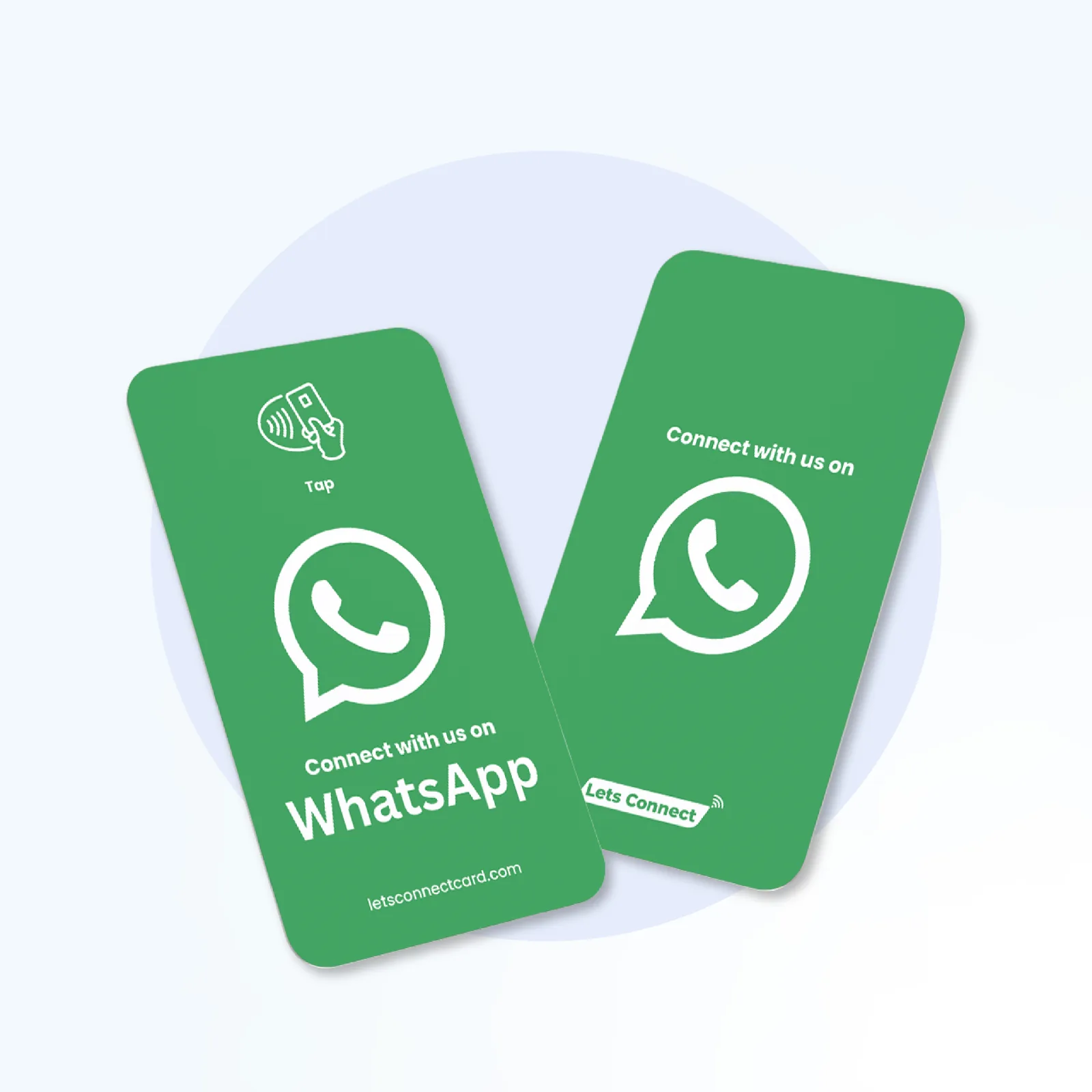 Minimal WhatsApp NFC business card