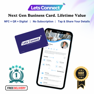 Contactless NFC Business Card with QR Code