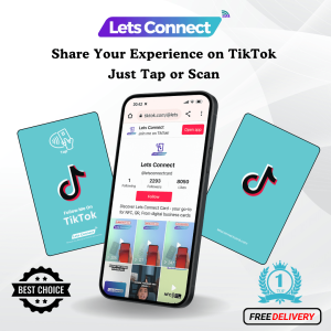TikTok NFC Business Card with QR Code